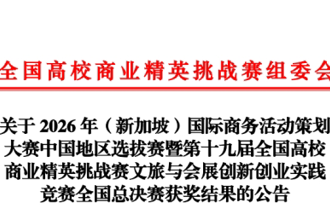 我校在全国高校商业精英挑战赛中斩获国奖24项