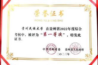 我校在全省2022年度综合考核中获评“第一等次”