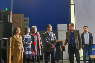 校党委副书记杨声国一行赴分管单位开展安全稳定和疫情防控专项督查