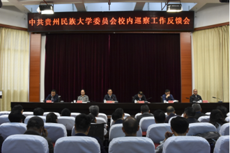 我校召开校内巡察工作反馈会 张学立讲话 陶文亮主持