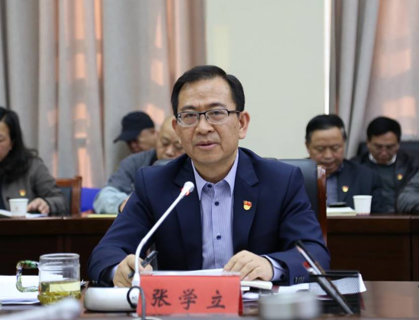 张学立书记发言